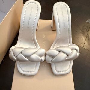 Loeffler Randall Cream Braided Heels